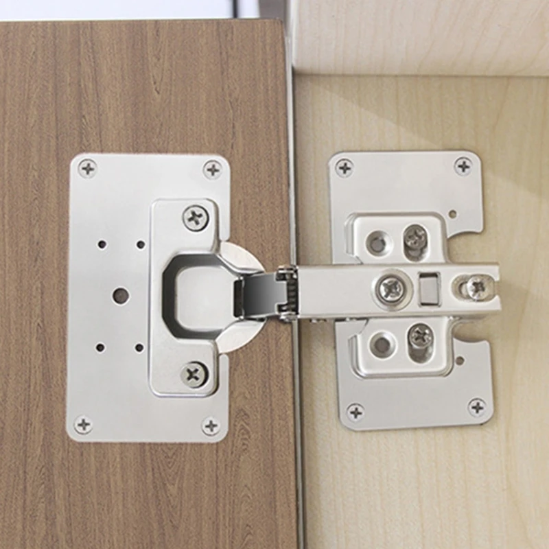 Cabinet Hinge Overlay - 4 pçs placa reparo da dobradiça