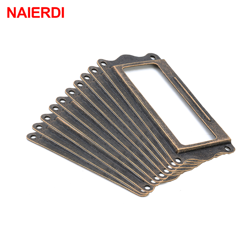 10 peças NAIERDI alça de latão - Furniture Hardware Names avaliação e preço