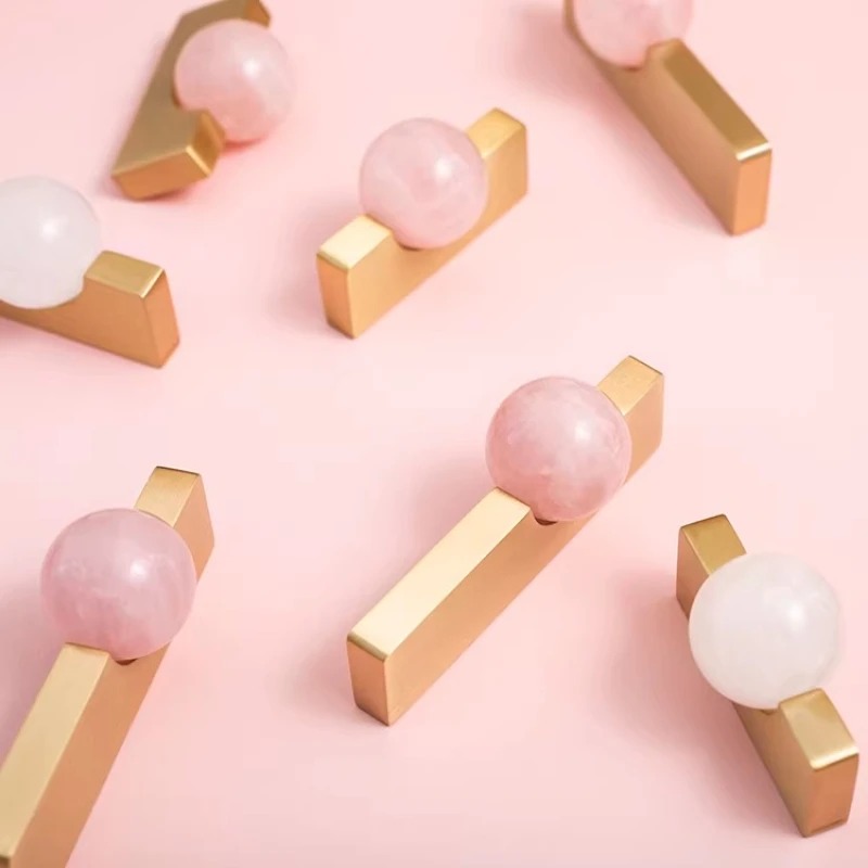 Bola de cristal branca + puxad - Furniture Hardware Drop Pulls avaliação e preço