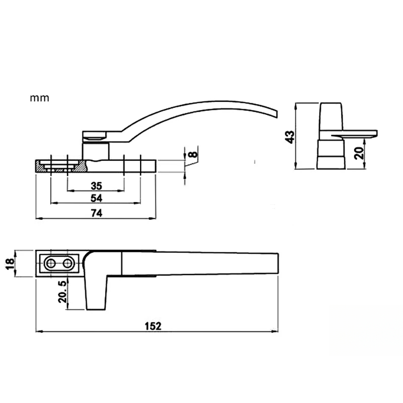 A janela de substituição branc - Furniture Hardware Fitting avaliação e preço